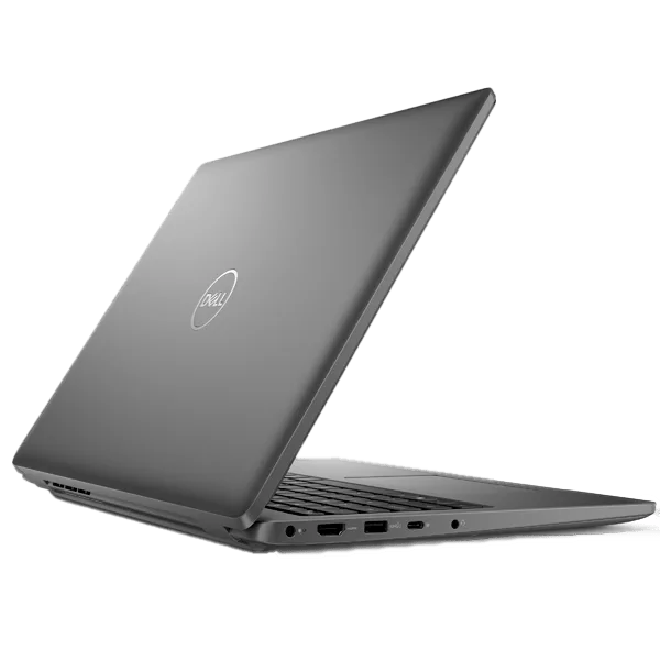 La computadora portátil Dell Latitude 3540, equipada con el procesador Intel Core i5-1335U, está abierta sobre un fondo blanco.